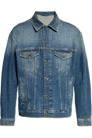 Dolce & Gabbana Jassen, Heren, Blauw, S, Denim, Denim jas