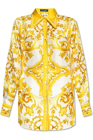 Dolce & Gabbana Blouses & Shirts, Dames, Geel, S, Shirt met 