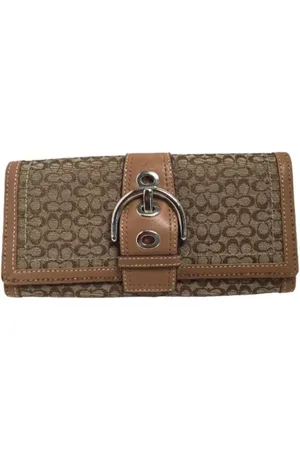Coach Pre-owned, Dames, Bruin, ONE Size, Pre-owned Fabric clutches