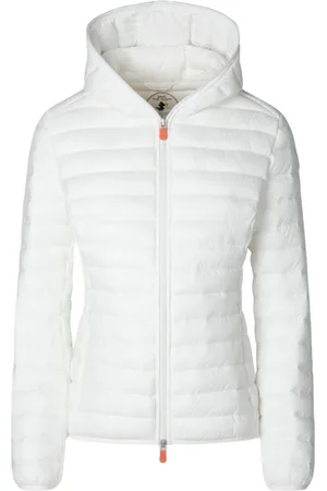 save the duck Jassen, Dames, Wit, M, Nylon, Witte Nylon Plumtech Jas
