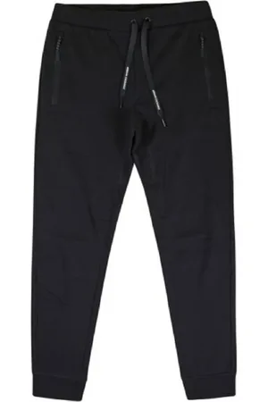 Armani Exchange Broeken, Heren, Blauw, XS, Katoen, Blauwe Sportieve Trekkoordbroek