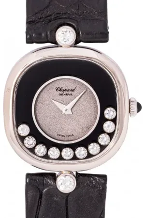 Chopard Pre-owned, Dames, Zwart, ONE Size, Pre-owned White Gold watches