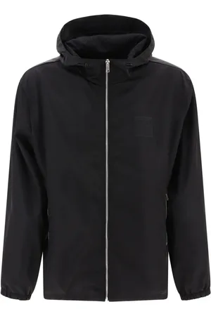 Givenchy Jassen, Heren, Zwart, L, Zwarte Lasered 4G Embleem Jas