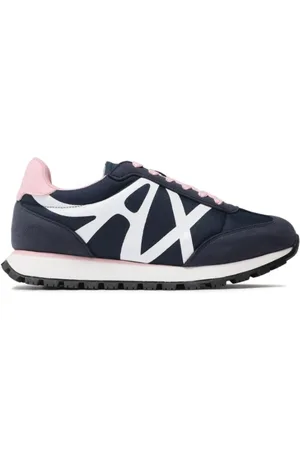 Armani Exchange Schoenen, Dames, Veelkleurig, 38 EU, Blauwe Sneakers
