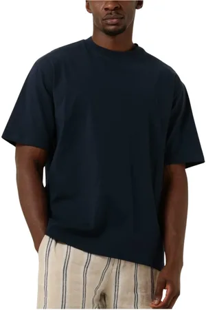 Woodbird Tops, Heren, Blauw, S, Katoen, Heren Polo & T-shirts Base Tee