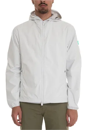 save the duck Jassen, Heren, Wit, L, Polyester, Zayn Winddichte Jas met Capuchon