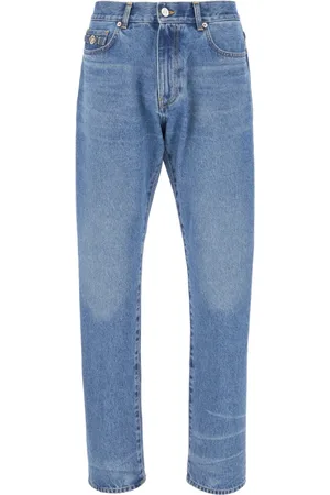 VERSACE Jeans, Heren, Blauw, W32, Denim, Klassieke Denim Jeans voor Dagelijks Gebruik