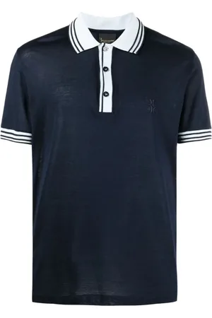 BILLIONAIRE Tops, Heren, Blauw, 3Xl, Katoen, Polo Shirts