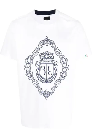 BILLIONAIRE Tops, Heren, Wit, XL, Katoen, T-Shirts