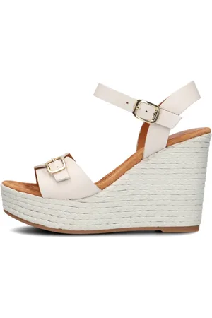 Unisa Schoenen, Dames, , 39 EU, Leer, Leren Sleehak Sandaal Melao