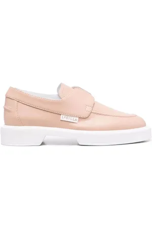 LE SILLA Schoenen, Dames, Roze, 39 1/2 EU, Leer, Roze Leren Loafers