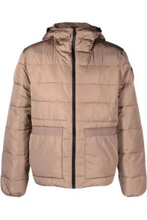 Calvin Klein Jassen, Heren, Bruin, L, Polyester, Down Jassen