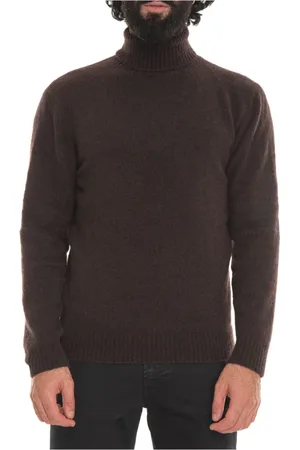 hindustrie Truien, Heren, Bruin, 3Xl, Kasjmier, Kasjmier Turtleneck Pullover Slim Fit