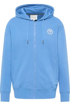 Carlo Colucci Sweatshirts & Hoodies, Heren, Blauw, M, Comfort Sweatjack