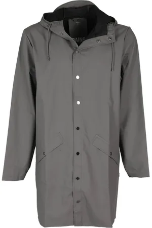 Rains Mantels, Heren, Grijs, S, Polyester, Stijlvolle Regenjas voor Vrouwen