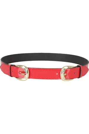 FEDERICA TOSI Accessoires, Dames, Rood, S, Leer, Stijlvolle Leren Riem voor Vrouwen