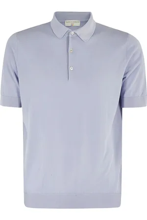 FILIPPO DE LAURENTIIS Tops, Heren, Paars, L, Katoen, Delave Finezza Crepe Jurk