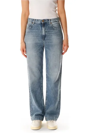 Replay Jeans, Dames, Blauw, W24 L32, Katoen, Relaxed Straight Fit Jeans