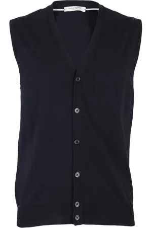 Paolo Pecora Jassen, Heren, Blauw, L, Katoen, Elegante Finezza Knopen