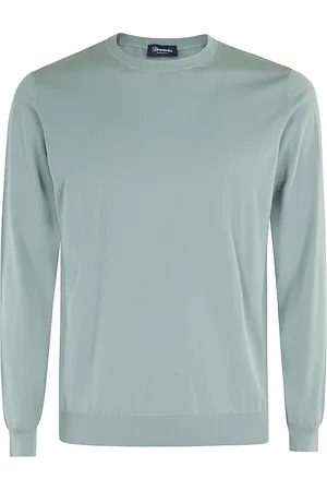 DRUMOHR Truien, Heren, Blauw, M, Ronde Hals Trui