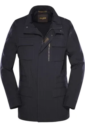 MOORER Jassen, Heren, Blauw, S, Waterafstotende field jacket Manolo-Kn