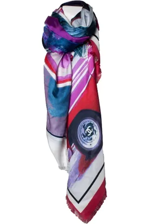CHANEL Pre-owned, Dames, Veelkleurig, ONE Size, Pre-owned Silk scarves