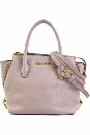 Miu Miu Pre-owned, Dames, Roze, ONE Size, Pre-owned Fabric handbags