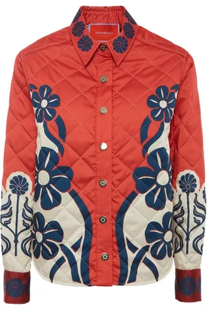 La DoubleJ Jassen, Dames, , S, Polyester, Glanzende Twill Jas met Liberty-Geïnspireerd Motief