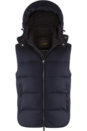 MOORER Jassen, Heren, Blauw, 2Xl, Ganzendons Gilet