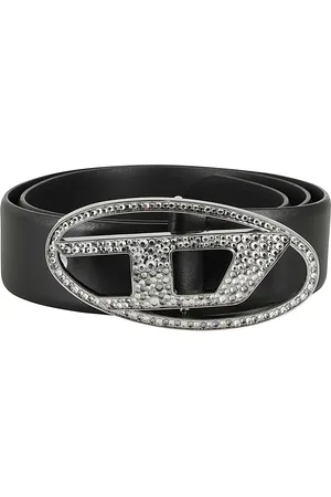 Diesel Accessoires, Dames, Zwart, 85 CM, Stijlvolle Strass Armband