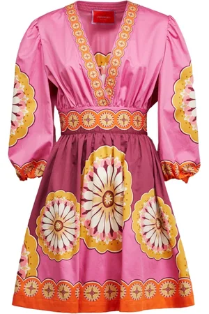 La DoubleJ Kleedjes, Dames, Roze, S, Katoen, Margherita Jurk