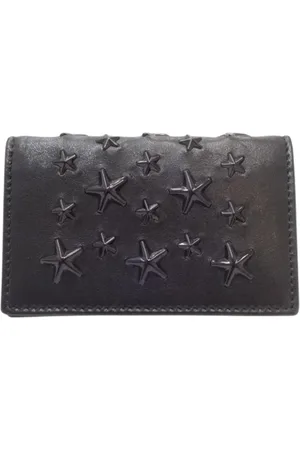 Jimmy Choo Pre-owned, Dames, Zwart, ONE Size, Leer, Tweedehands leren portemonnees