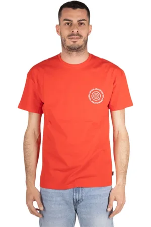 Aspesi Tops, Heren, Rood, S, Katoen, Heren Basic T-shirt