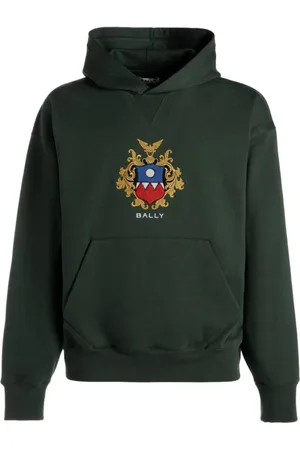 Bally Sweatshirts & Hoodies, Heren, Groen, L, Katoen, Groene Jersey Hoodie