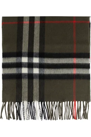 Burberry Accessoires, unisex, Groen, ONE Size, Kasjmier, Kasjmier sjaal