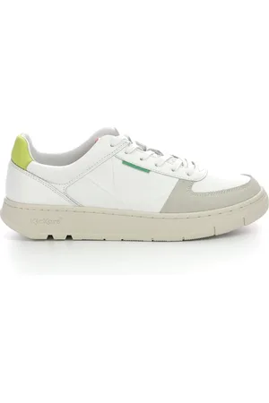 Kickers Schoenen, Heren, Wit, 45 EU, Lage Top Leren Sneakers
