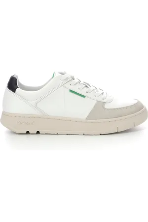 Kickers Schoenen, Heren, Wit, 43 EU, Leer, Lage Top Leren Sneakers Kick Allow