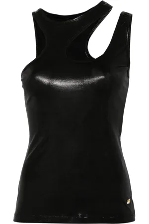 Roberto Cavalli Tops, Dames, Zwart, XS, Stijlvolle Top voor Vrouwen