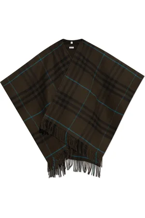 Burberry Jassen, Dames, Veelkleurig, ONE Size, Wol, Wollen Poncho