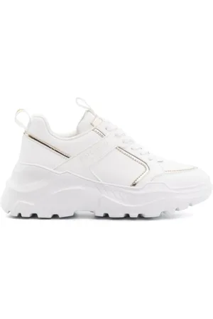 Roberto Cavalli Schoenen, Dames, Wit, 40 EU, Stijlvolle Sneakers