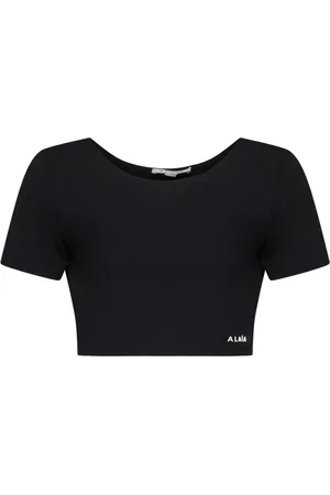 Alaïa Tops, Dames, Zwart, S, Elegante Zwarte Top