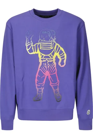 Billionaire Boys Club Sweatshirts & Hoodies, Heren, Paars, M, Gedrukte Crew-Neck Sweatshirt met Logo Detail