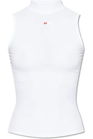 Diesel Tops, Dames, Wit, 2Xs, Top T-Mokky-Sl-Microdiv