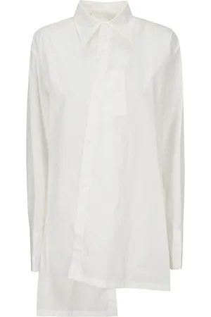 YOHJI YAMAMOTO Blouses & Shirts, Dames, Wit, M, Flare Blouse