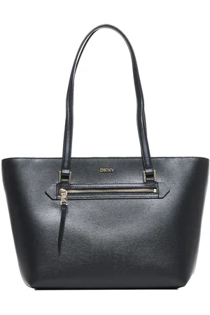 DKNY Tassen, Dames, Zwart, ONE Size, Leer, Stijlvolle zwarte tassen