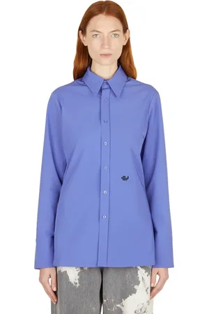 Eytys Blouses & Shirts, Dames, Blauw, S, Klassieke Button Down Overhemd