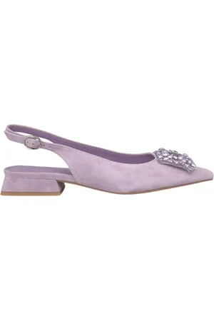 Alma en Pena Schoenen, Dames, Paars, 37 EU, Broche Platte Schoen