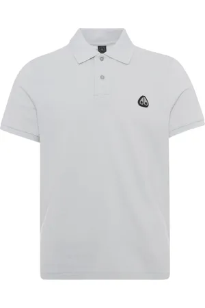 Moose Knuckles Tops, Heren, Wit, S, Everett Polo Stone
