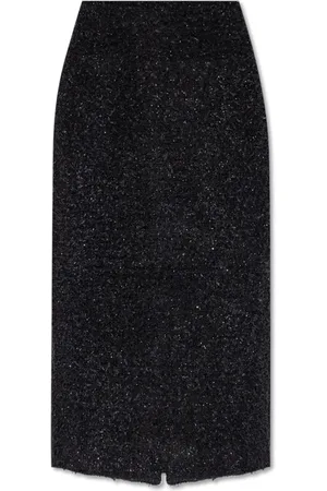 Balenciaga Rokken, Dames, Zwart, M, Tweed, Tweed Rok