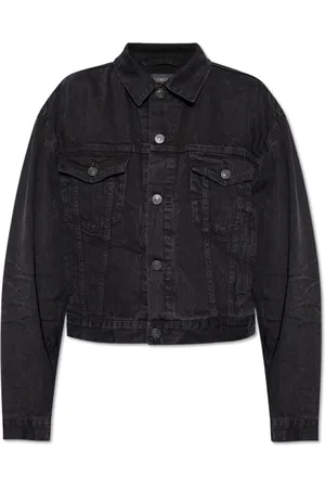 Balenciaga Jassen, Dames, Zwart, M, Denim, Denim Jas